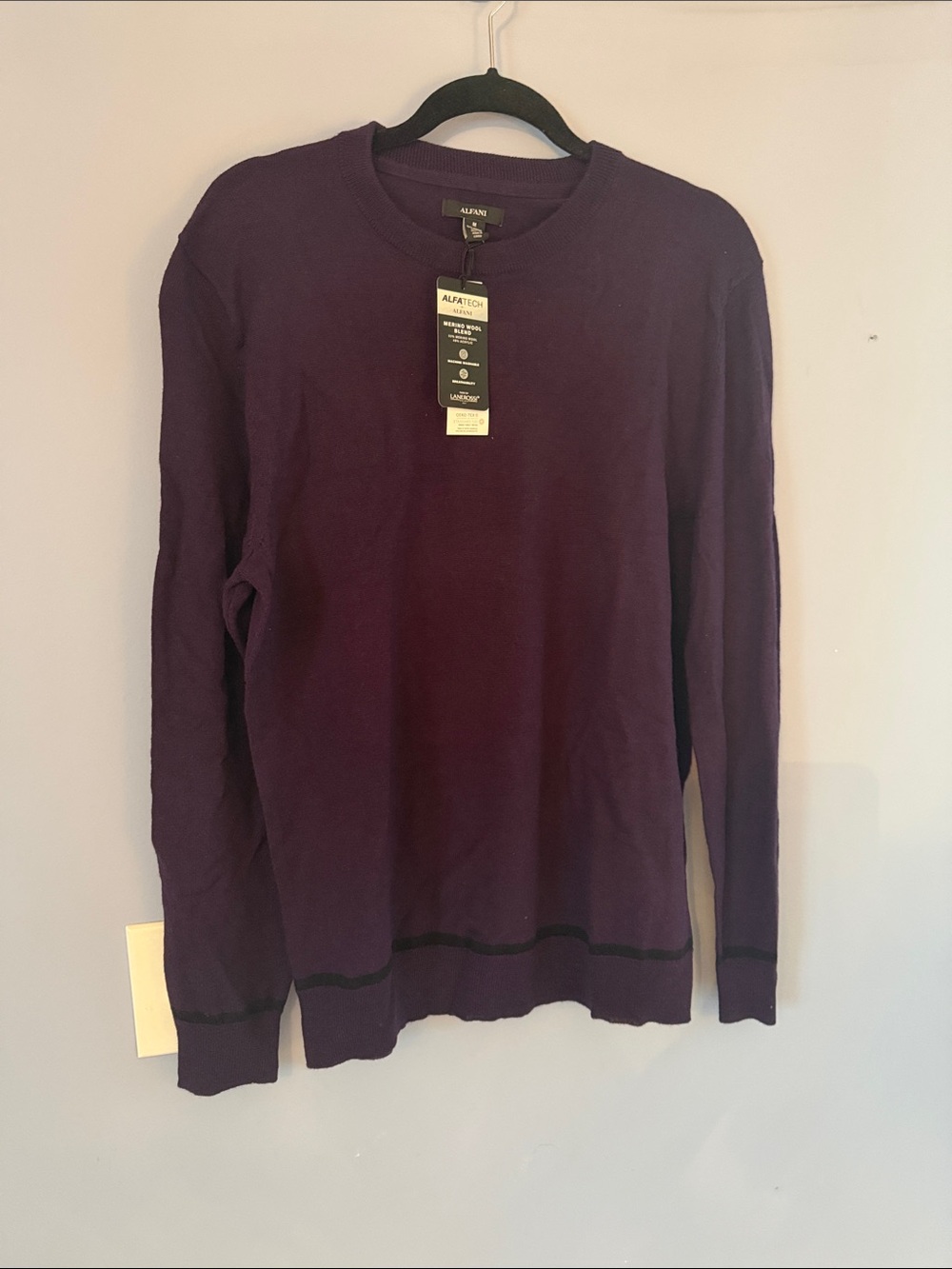 Alfani Men’s Deep Purple Crewneck Sweater